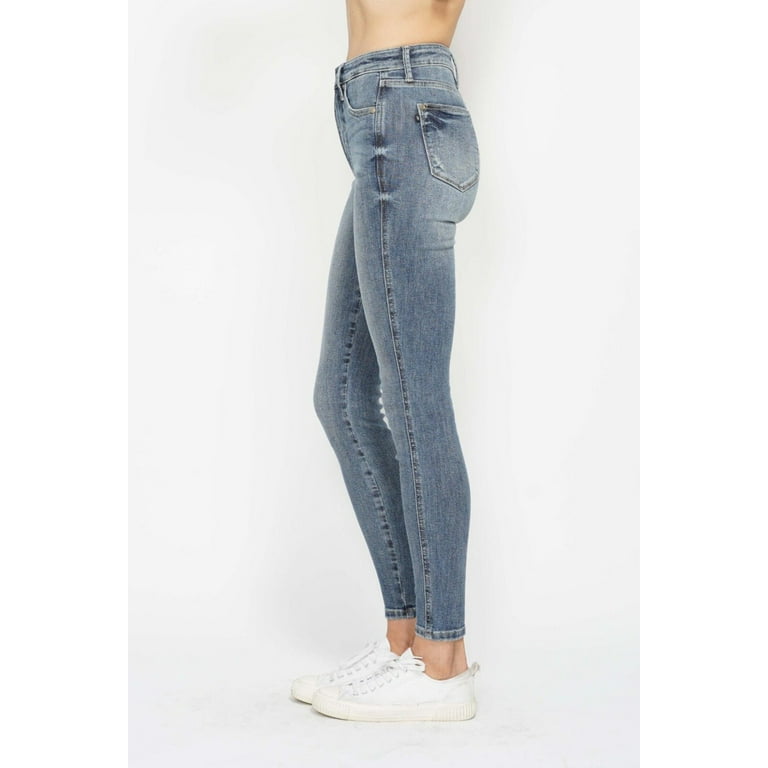 Judy Blue Full Size Tummy Control Contrast Wash Skinny Jeans Judy Blue Full Size Tummy Control Contrast Wash Skinny Jeans