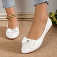 thumbnail image 5 of Sngxgn Women's Ballet Flat Slip On Flats Shoes Classic Flat Shoes Casual Dress Shoes Ballet Flat Walking Shoes(White,42), 5 of 8