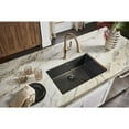 thumbnail image 4 of Ruvati 30in Black Stainless Steel Workstation Undermount Kitchen Sink Single Bowl, 4 of 10