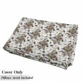 thumbnail image 5 of Colorful Floor Pillow Lounger Cover, Flower Themed Pattern with Floral Ornament Natural Art Print, Nap Mat Printed Fabric Case for 5 Pillows, 88" x 36", Multicolor, by Ambesonne, 5 of 5