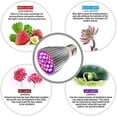 thumbnail image 4 of Bombilla LED E27 para Crecimiento de Plantas, 30W E27 con Luz para Plantas de Espectro Completo de 40LED, CA 85-265V, Luz de Crecimiento y Flores para Interiores para Jardín/Hidroponía/Acuario, Paquete de 2 [Clase de eficiencia energética A+] Sailing Electrónica, 4 of 5
