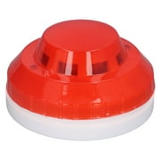 Compact Smoke Detector with Photoelectric Sensor - Wired Fire Alarm, DC 12-24V, Ideal for Home, Hotel, Factory, High-Quality ABS Material, Anti-Interference, Easy Installation