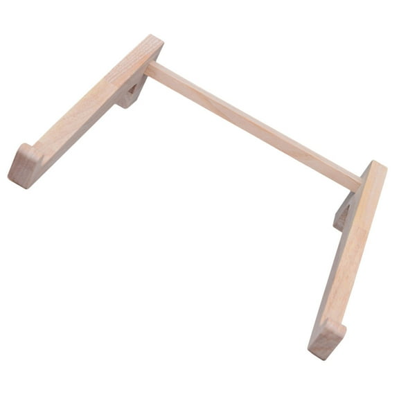 HOMOBABE Khaki Wood Laptop Riser for Desk, Ergonomic Laptop Stand 13x11x2.8in, Improve Posture and Comfort