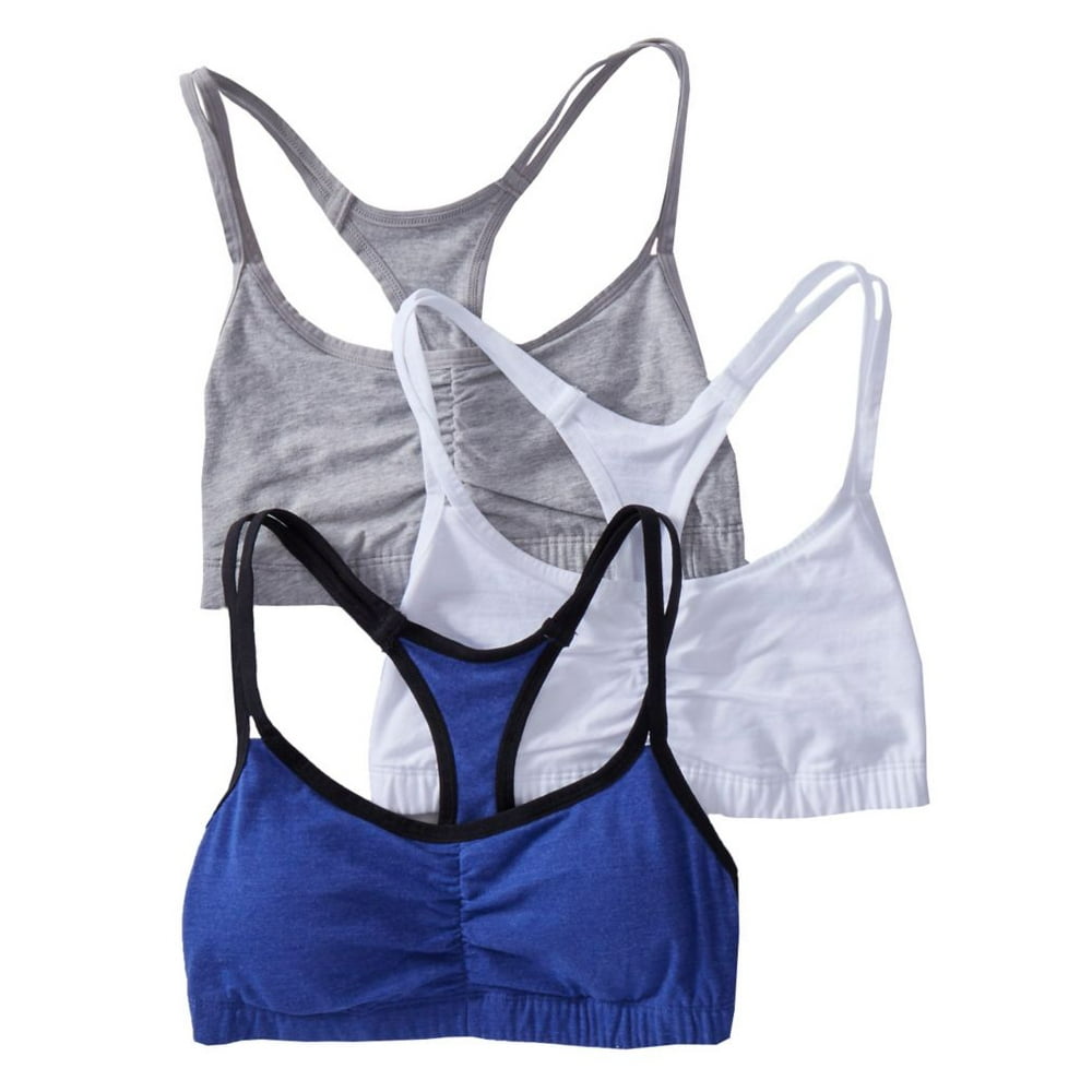 Fruit of the Loom Women's Strappy Sports Bra, Style 9036, 3Pack