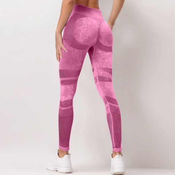 MKLEKYY Leggings deportivos de yoga para mujer, de cintura alta, para correr y fitness 3454