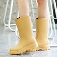 thumbnail image 5 of AUXDIQ Wellington Boots Women Mid-calf Wellies Waterproof Rain Boots Outdoor Garden Shoes, 5 of 6
