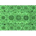 thumbnail image 1 of Ahgly Company Indoor Rectangle Abstract Emerald Green Modern Area Rugs, 2' x 4', 1 of 4