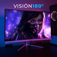 thumbnail image 4 of Monitor Gamer XTREME PC GAMING Clarity Curvo 23.8 4ms 100Hz FHD VA HDMI Blanco FreeSync G-Sync, 4 of 6