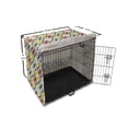 thumbnail image 6 of Geometric Dog Crate Cover, Colorful Squares Arranged in Rhombus Creative Modern Pattern, Easy to Use Pet Kennel Cover Small Dogs Puppies Kittens, 7 Sizes, Charcoal Grey Multicolor, by Ambesonne, 6 of 6