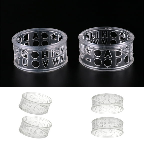 Cheers.US 2 Pcs Golf Ball Liner English Letter Waterproof Round Golf Ball Line Golf Ball Line Liner Drawing Marking Alignment Putting Tool