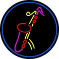 thumbnail image 1 of Yellow Saxophone Red Musical Note LED Neon Sign 26" Tall x 26" Wide - inches Black Square Cut Acrylic Backing, with Dimmer - Premium built indoor Sign for Studio, Club, Décor, Event, Storefront., 1 of 7