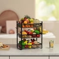 thumbnail image 3 of Fruit Basket for Kitchen Counter,Fruit Bowl,Countertop Organizer for Onion Bread and Snack Storage,Heavy Duty Metal Fruit Stand Holder with Liners (3 Tier), 3 of 6