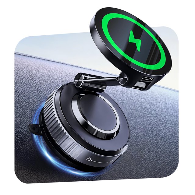 Cargador de Montaje para Auto Jkoailiwi Magsafe 15W Inalámbrico 360°