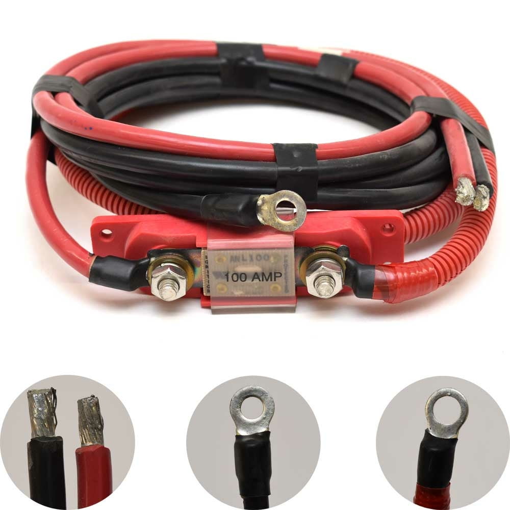 Supra Boat Amplifier Battery Harness 108114 | Inline Fuse Holder 100A 90 Inch