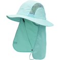 thumbnail image 6 of OwnShow Men Women UPF50+ Fishing Sun Hat Long Flap Quick Dry Mesh Safari Cap, 6 of 14