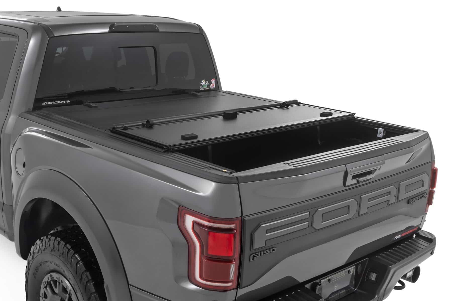 Rough Country Hard Flip-Up Bed Cover for 2021-2025 Ford F-150 | 5'7" - 49221550