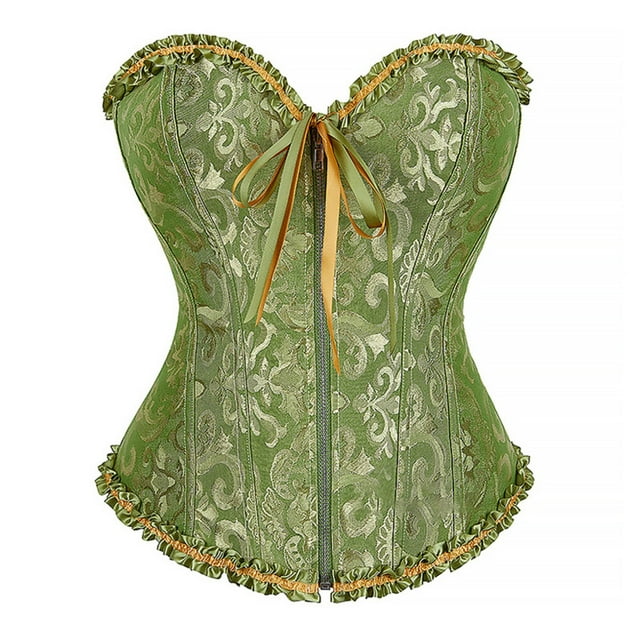 Zjloe7sa Gilet à Fermeture Éclair pour Femme, Robe, Vêtements Gainants Européens et Américains, sous-Vêtements Gainants pour le Ventre, Vert