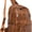 Brown, variant on Sunyuer Daily Use Backpack Purse for Women PU Leather Travel Back Pack Fashion Multipurpose Design Shoulder Bags Handbag