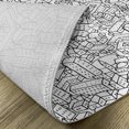 thumbnail image 5 of Ambesonne City Place Mats Set of 4, Crowded Urban Life, Standard Size, White and Black, 5 of 6