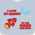 thumbnail image 4 of Inktastic I Love My Grammy to the Moon and Back Boys or Girls Baby Bib, 4 of 4