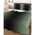 thumbnail image 2 of Sage Green Black Ombre Summer Quilt Set Twin XL Size,Soft Quilted Bedding Set with 2 Pillow Shams,Gradient Contemporary Abstract Art Lightweight All Season Bedspread Coverlet for Bedroom 68"x98", 2 of 6