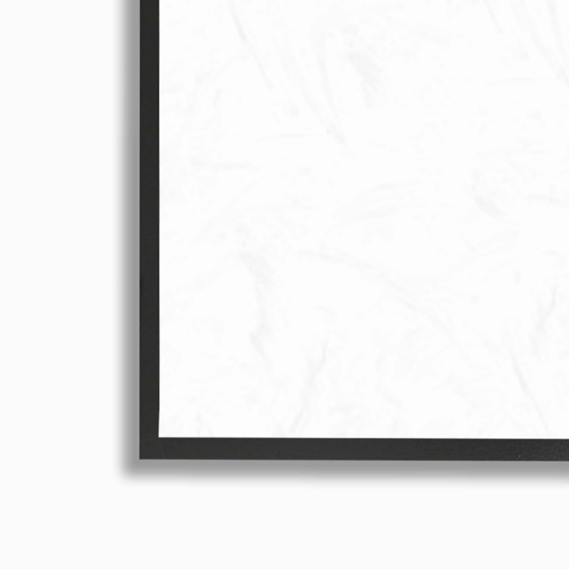 Stupell Industries Family Rules Love Dream Often Typography Painting Black Framed Art Print Wall Art, 11 x 14