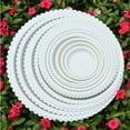 thumbnail image 5 of FRCOLOR 10 Pcs Round Plastic Planter Tray Practical Flowerpot Tray 26.5X22cm White, 5 of 8