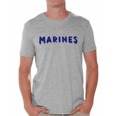 Awkward Styles Men's Marines Shirt Military Tshirt Marines Gifts for Him Military Training Workout Clothes Marines Tshirt for