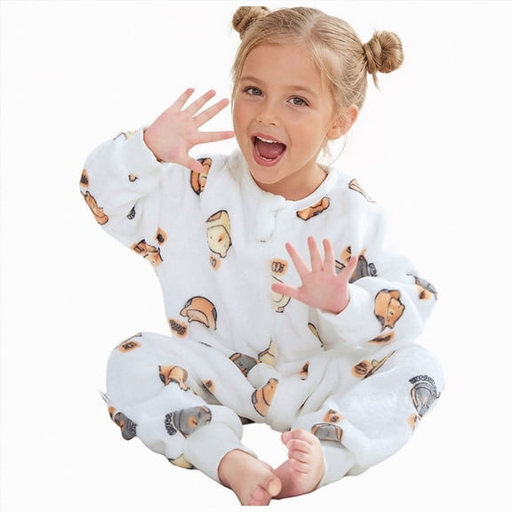 Enyan Unisex Baby Sleeping Bag Soft Flannel Long Sleeve Sleeping Sack Feet Warm Wearable Blanket White,1-2 Years
