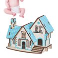 thumbnail image 4 of Rompecabezas 3D de madera para niños, modelo de construcción de casa de campo, rompecabezas para niños, manualidades, juguetes educativos, 4 of 13