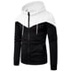 thumbnail image 1 of pstuiky camisas de manga larga para hombre, Sudadera deportiva de manga larga con bolsillo, holgada y cálida, con diseño de patchwork y colores para hombre salir tops l, 1 of 2