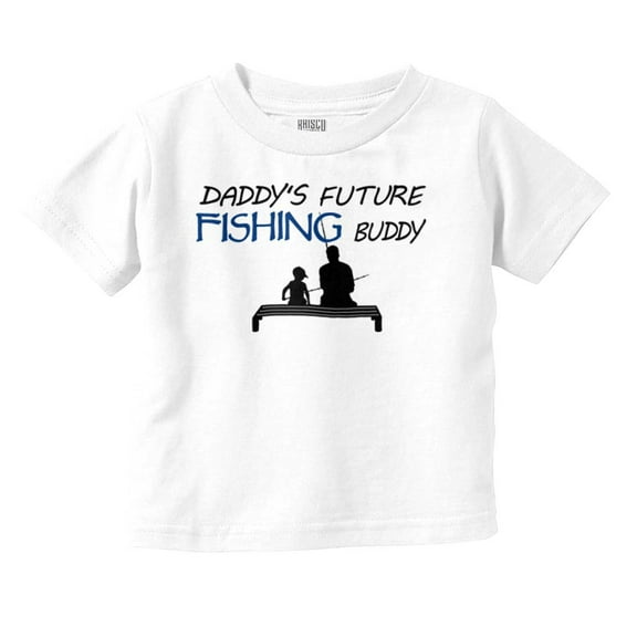 Cool Daddy's Future Fishing Buddy Youth T Shirt Tee Boys Infant Toddler Brisco Brands 18M