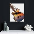 thumbnail image 4 of COMIO  Guitar Wall Art Music Gifts For Men Metal Guitar Art Music Wall Decor Abstract Sunset Hanging Sign Guitars Player Gift For Music Lovers For Modern Home Bedroom Living Room Outdoor, 4 of 4