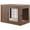 Walnut, variant on UniPaws UH5160 Medium Pet Crate with Cushion -  Weathered Grey