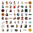 thumbnail image 2 of Paquete de pegatinas de Percy Jackson Anime, 50 unidades, 4 a 8 cm, decorativas, 2 of 2