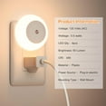 thumbnail image 5 of YUNOVA 2 Pack Dusk to Dawn Night Light Plug in Wall, Auto On/Off 0.5W LED Nightlight with Warm White Light, Safe Night Lights for Bedroom Bathroom Hallway Kitchen Nursery, 5 of 7