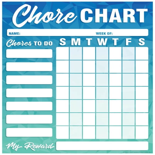 Magnetic Write Wipe Geo Abstract Mini Chore Chart Walmart