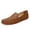 Brown, variant on Big Size Men's Casual Loafers Slip On Leather Shoes Lightweight Driving Shoes Moccasins Classic Penny Loafer Flats Boat Shoes