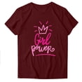 thumbnail image 3 of Fiudx Ofertas de La Semana Blusa de Manga Corta con Estampado de Moda para Mujer, Divertida Camiseta con Cuello Redondo, 3 of 3