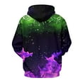 thumbnail image 5 of NuoCaiYun Fall Winter Sweatshirts for Men and Women Hooded Sweater Flame Printed Pullover Blouse with Pocket, 5 of 6