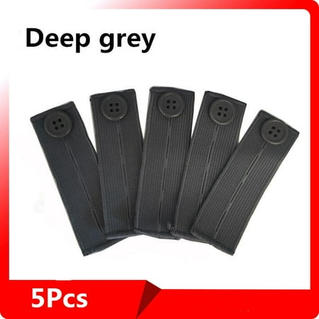 

MINM 5X Waist Band Extender Button Trouser Maternity Expander Jeans Elastic Pant