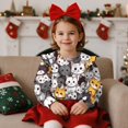 thumbnail image 3 of Garronmavis Cute Cats Long Sleeve Sweatshirt Soft Pullover Crewneck Long Sleeve Shirt Stylish Fall Winter Clothes Washable Toddler Girl Sweatshirt Clothes Outfit for Girls Aged 5-6, 3 of 7