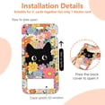 thumbnail image 6 of MaxxMarket Black Cat Flower Lanyards for Badges, Cute ID Badge Holder with Retractable Reel Clip Nametag, Vertical ID Protector Gift for Nurse Teacher Student, 6 of 16