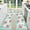 Pioneer Floral, variant on Rooster Kitchen Rugs and Mats Non-Skid Washable for Floor, Rooster and Chicken Kitchen Decor and Accessories Kitchen Mat Set of 3