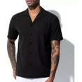 thumbnail image 4 of Camisa Formal Hombre Camisa Casual Manga Corta Arjen Kroos, 4 of 7