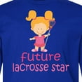 thumbnail image 4 of Inktastic Future Lacrosse Star Girl Long Sleeve Youth T-Shirt, 4 of 5