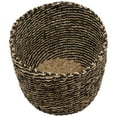 thumbnail image 5 of Northlight Set of 3 Striped Beige and Black Woven Seagrass Storage Baskets 14", 5 of 6