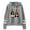 Grey, variant on Lauren Jauregui Pocketless Hooded Sweatshirt Hip Hop Long Sleeve Fashion Clothes