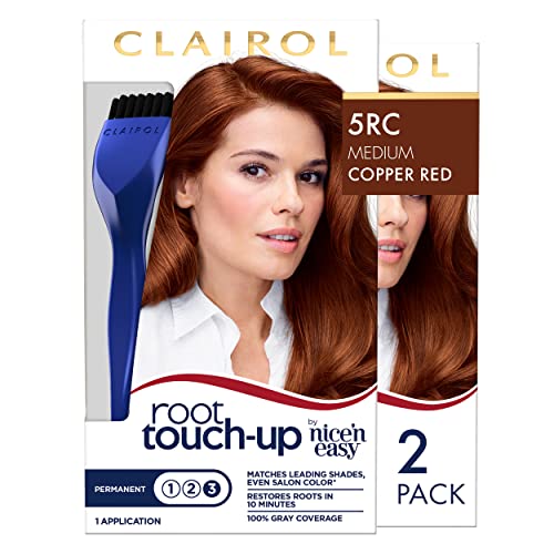 Clairol Root TouchUp by Nice'n Easy Permanent Hair Dye, 5RC Medium
