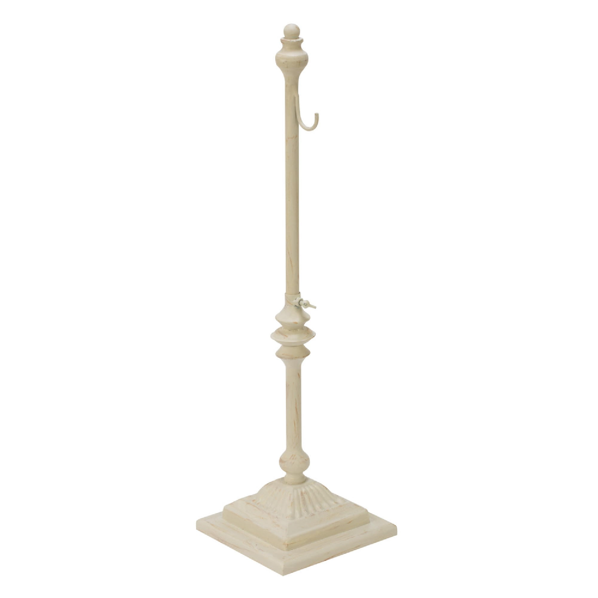 30.25" White Contemporary Adjustable Wreath Display Stand